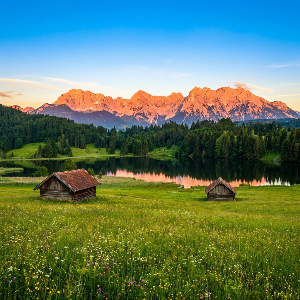 Geroldsee alpine reflections