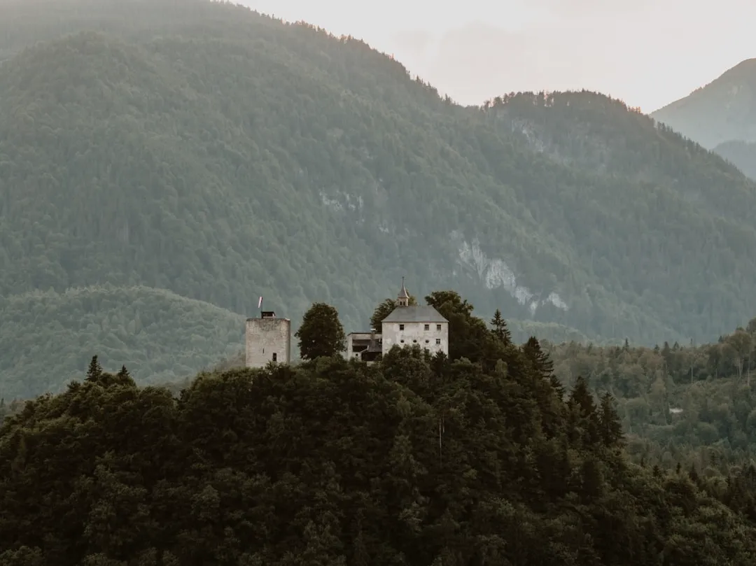 Kufstein Fortress overlooking the river