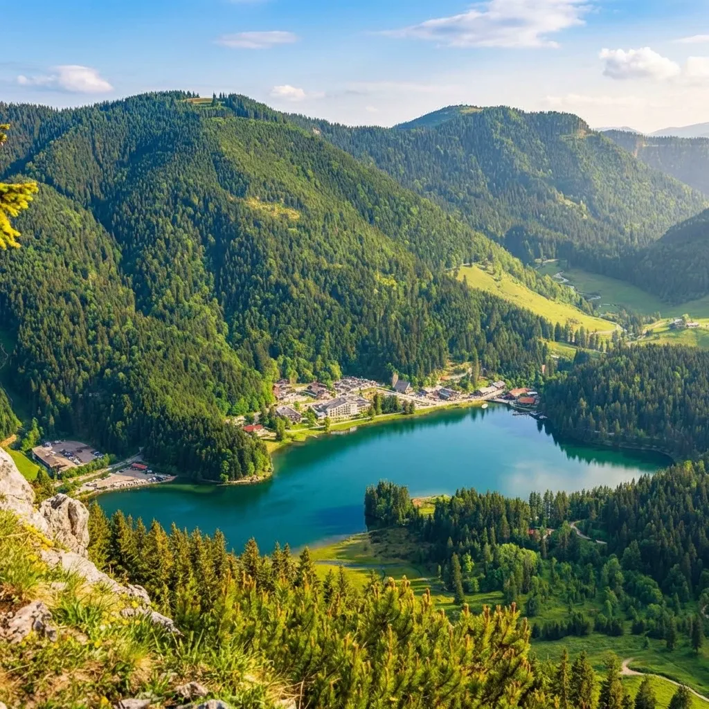 Schliersee lake and mountains
